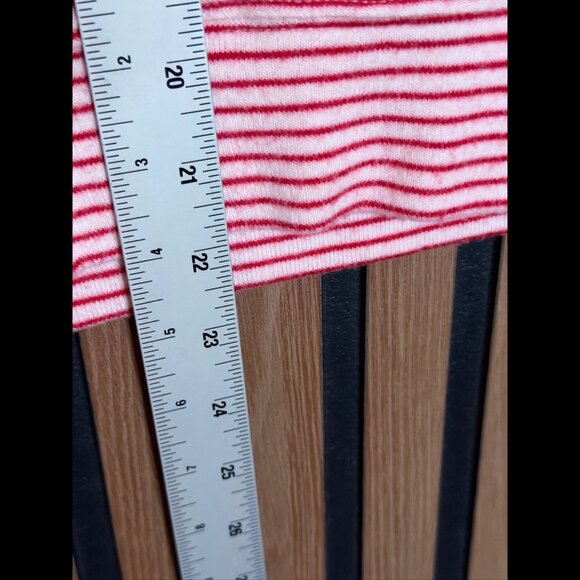 Z Supply Top Medium Womens Peppermint Stripe Long Sleeve Stretch Tee - Picture 4 of 9